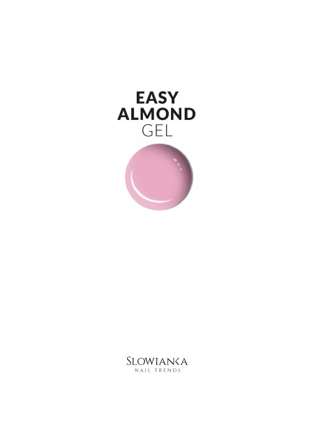 Easy Almond Gel (EASY PEASY GELS) – Gradilni gel ROZA-BEŽ tena gostejše samoizravnalne strukture SLOWIANKA