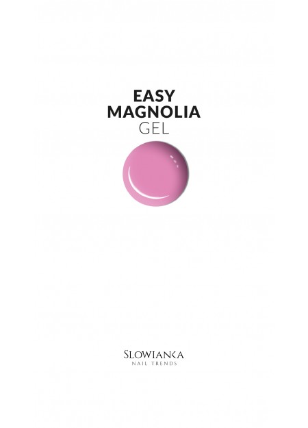 Easy Magnolia Gel - (EASY PEASY GELS) – Gradilni gel ROŽNATO VIJOLIČNEGA tena gostejše samoizravnalne strukture SLOWIANKA