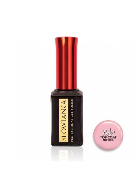 Ruby Top Coat No Wipe - kamuflažni zaključni top brez disperzije z naravnim (nude) podtonom