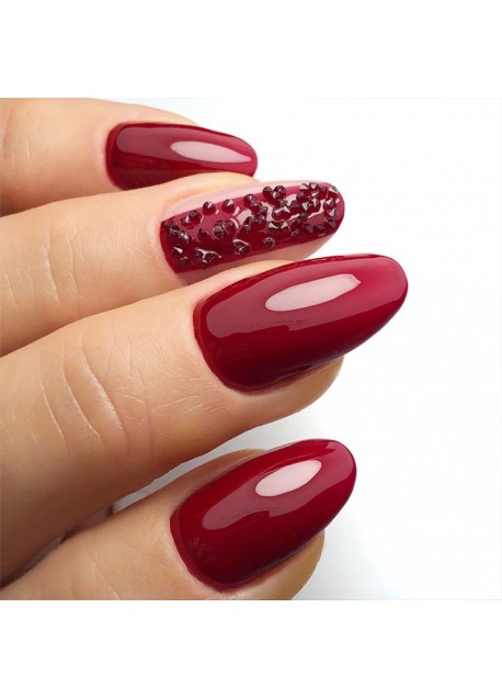 55 - barvni trajni lak za nohte (burgundi rdeča barva)