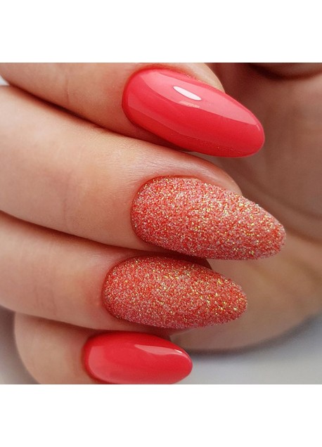 48 - barvni trajni lak za nohte (neon rdeče oranžna barva)