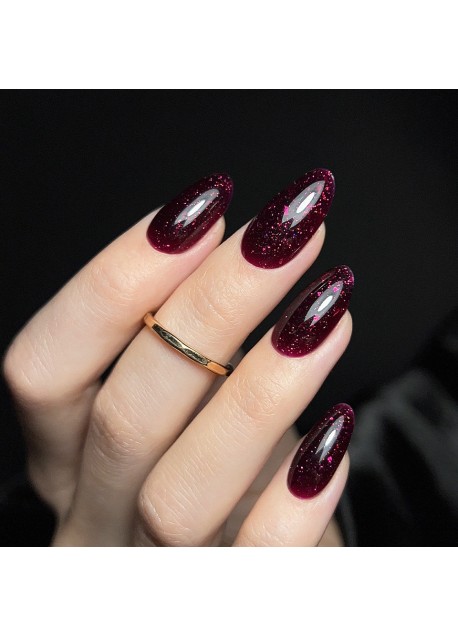 461 Dark Base Fuchsia - kamuflažna baza z bleščicami