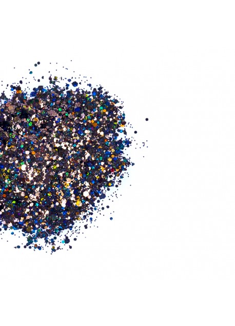 FLIRTIn - večje črne bleščice z večbarvnim odsevom