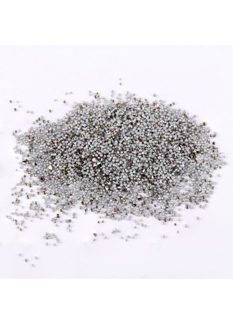 Silver Mix No3 - mix 3D kristalčkov in kaviarja (siva, grafit, modra barva)